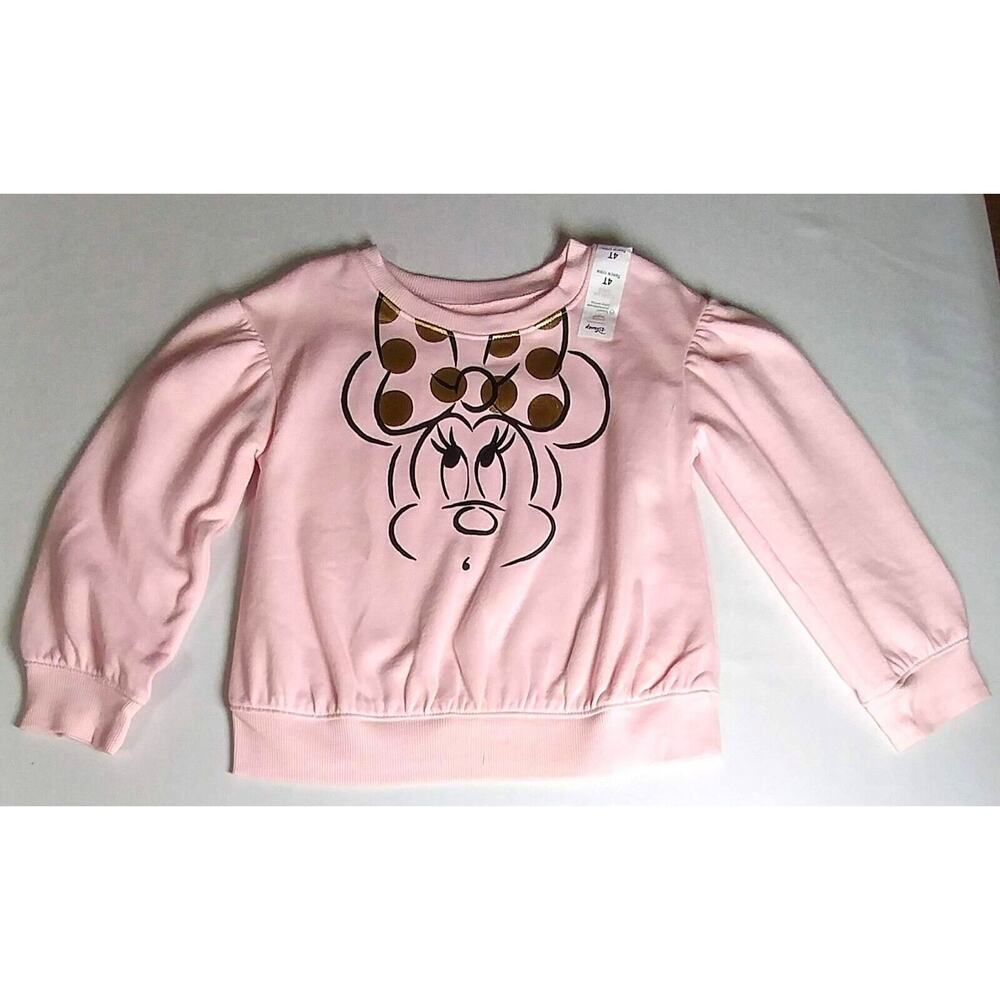 Jumping Beans Disney's Sweatshirt Fleece Minnie Mouse Girl's Size 4T